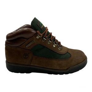 Timberland Boys Field Boots 16937M Brown Nubuck Olive Green Youth Boys Size 7